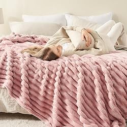 NEWCOSPLAY Super Soft Queen Blanket Pink Premium
