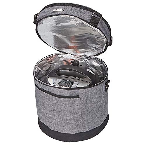 HOMEST 2 Compartments Carry Bag for 8 Quart Instant Pot, Pressure Cooker Travel Tote Bag Have