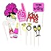 Coceca 82PCS Bachelorette Photo Booth Props Selfie DIY Props for Bachelorette Party Girls Night Out Game