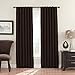 ECLIPSE Fresno Modern Blackout Thermal Rod Pocket Window Curtain for Bedroom (1 Panel), 52