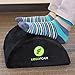 ErgoFoam Tall Foot Rest Premium Velvet Large Soft Foam Footrest for Back, Lumbar, Knee Pain | Rocker Foot Stool (Black)