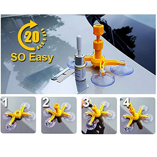 choolo Windshield Repair Kit, Professional Windscreen Windshield Repair Tool Set