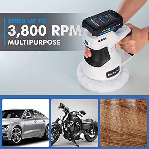 Bielmeier 20V Cordless Car Buffer Polisher, 6 Inch Dual Action Buffer