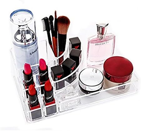 Acrylic Makeup Storage Cosmetic Organizer Display Holder (rectangle-8)