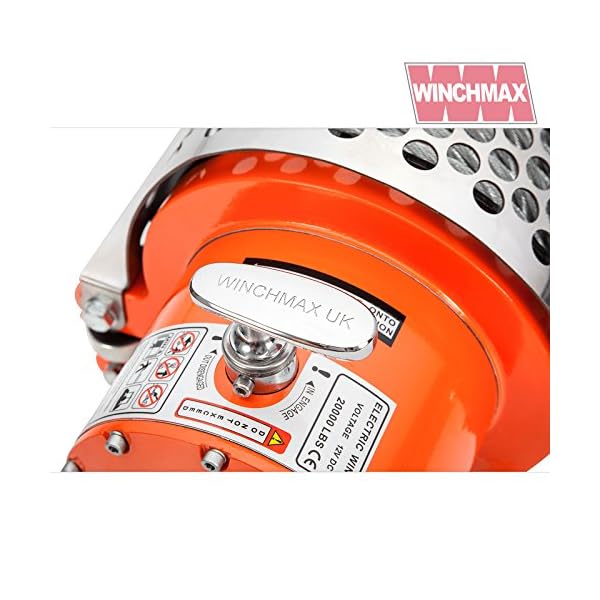 Winchmax 20000lb / 9072kg 12v elektrische Winde. 25 m 14 mm verzinktes Stahldrahtseil, 1/2-Zoll-Gabelhaken… – Bild 5
