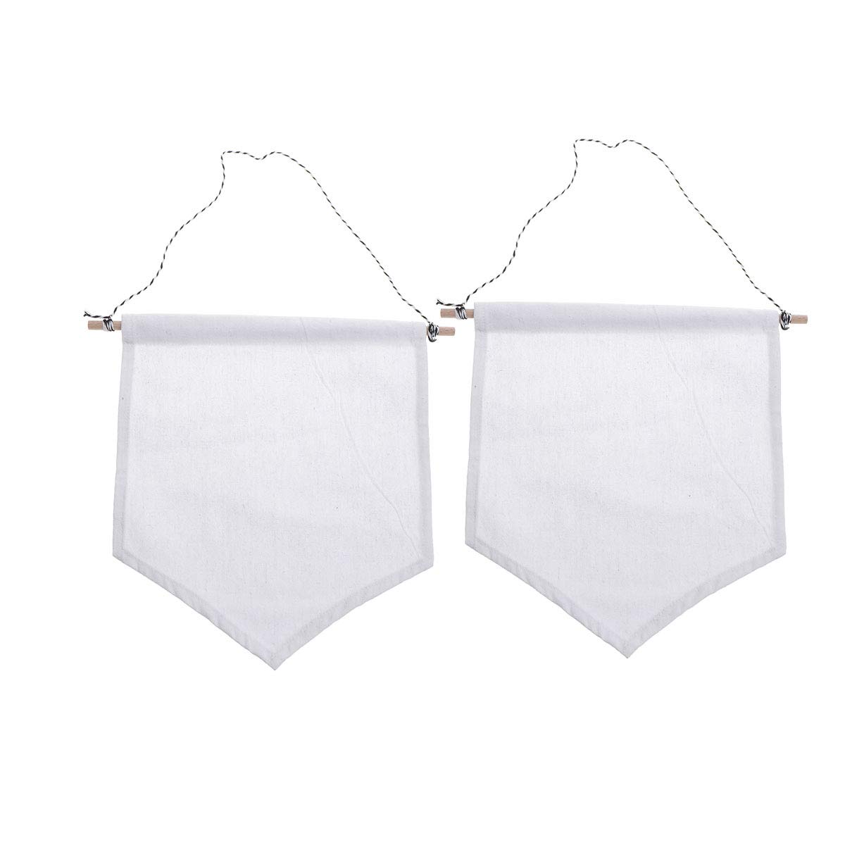 2pcs Pin Display Pennant Pin Holder Enamel Lapel Pin Display Wall Display Banner Flag Canvas Wall Banner for Buttons Lapel Collections(White/)