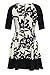 Julian Taylor Women's Floral Print Scuba Fit and Flare Dress