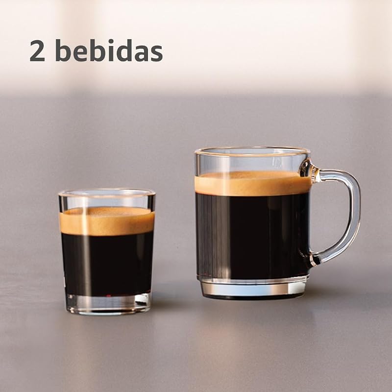 Serie 2200 Cafetera Espresso Automática - 2 Cafés, Pantalla Táctil, Espumador de Leche Clásico, Molinillo Cerámico, Negro Mate (EP2220/10)