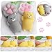 Outee 16 Pcs Mochi Cat Mini Squishies Kawaii Mini Squishies Toys Animals Mini Animal Squishies Stress Cat Squishies Mochi Kawaii Squishies Toys Squishies Animals Stress Relief