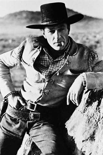 Gary Cooper 24X36 B&amp;W Poster Early Western By Rock