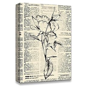 Flower On The Newspaper Home Artwork for Living Room Bedroom