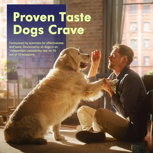 AHALEA MOBILITY BITES DOG JOINT SUPPLEMENT – HIP AND JOINT CHEWS FOR DOGS – PET PRODUCTS WITH GLUCOSAMINE, CHONDROITIN, & MSM + VITAMINS C AND E FOR DOG JOINT RELIEF 60 CT