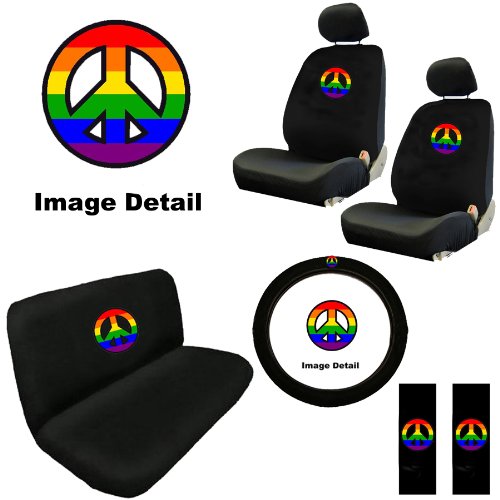 rainbow seat covers