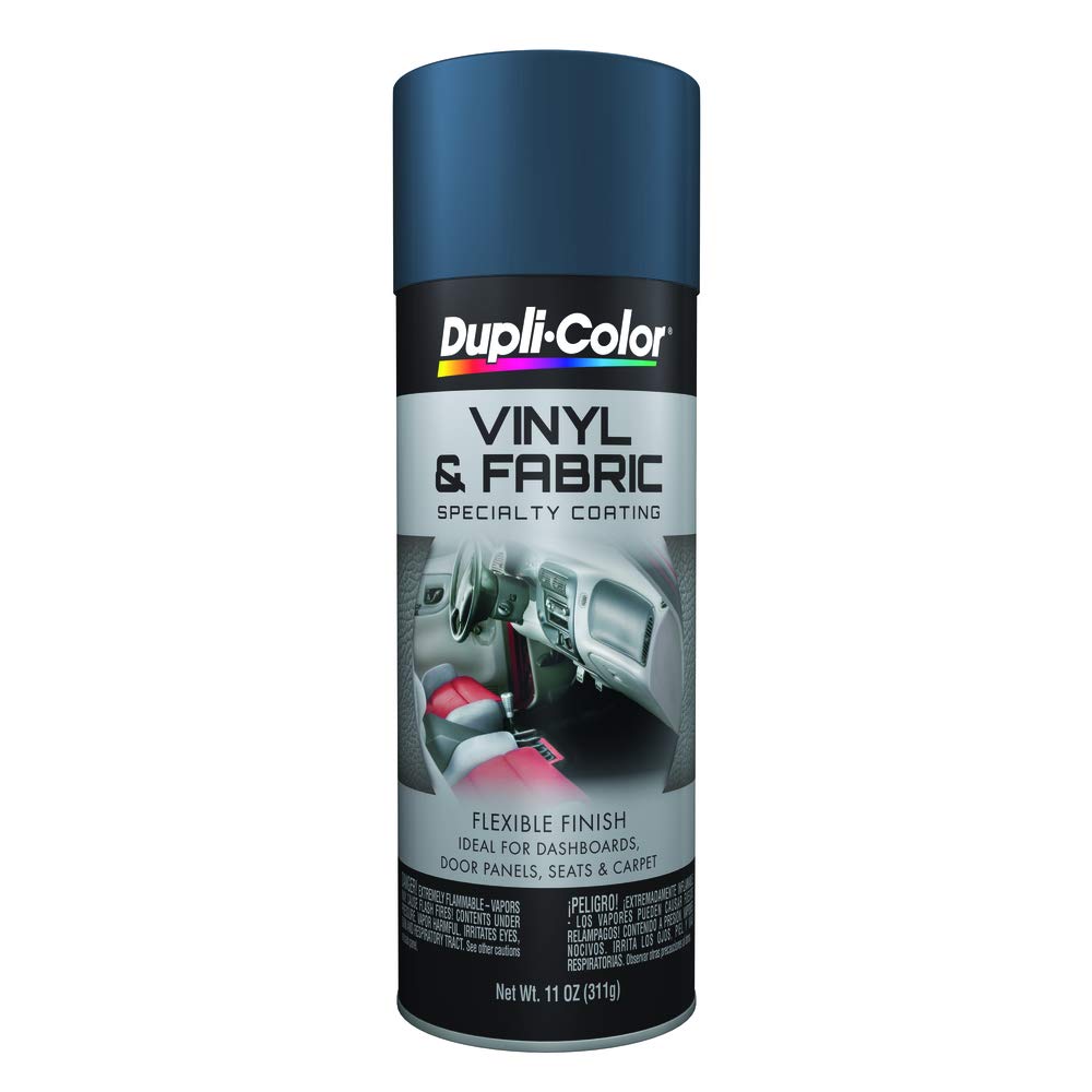 Dupli-Color HVP112-6 PK Pintura en aerosol para revestimiento de vinilo y tela, azul medio, lata de aerosol de 11 oz, paquete de 6
