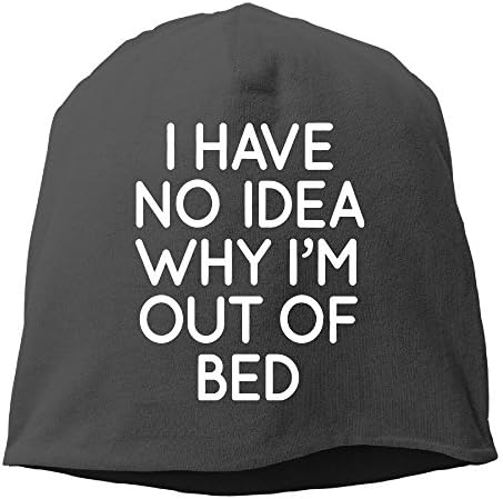 XiaoHans Men Have No Idea Why I'm Out Of Bed Warm Hip-Hop Black Beanies Hats