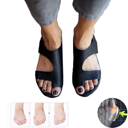 Amazon.com : TEHWDE Upgraded Version Women Casual Clip Toe Sandals Summer PU Leather Comfy Flat 