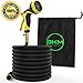 Garden Hose – 100 FT Heavy Duty Expandable - Premium Flexible & Expanding - 9-Pattern High-Pressure Water Spray Nozzle & Bag - No Kink Tangle-Free Lawn & Plant Watering – Triple Layer & Brass (50)