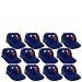 MLB Mini Batting Helmet Ice Cream Sundae/ Snack Bowls-12 Pack-New York Mets