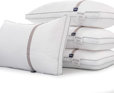 BedStory 4 Pack Standard Sleeping Pillows Hypoallergenic Dust Mmite Resistant