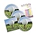 Sports Fanatic Golf Theme Plates and Napkins Serves 16 With Birthday Candles