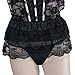 Toraway Underwear, Lace Sexy Passion Lingerie Backless Halter Babydoll G-String Dress (Black)