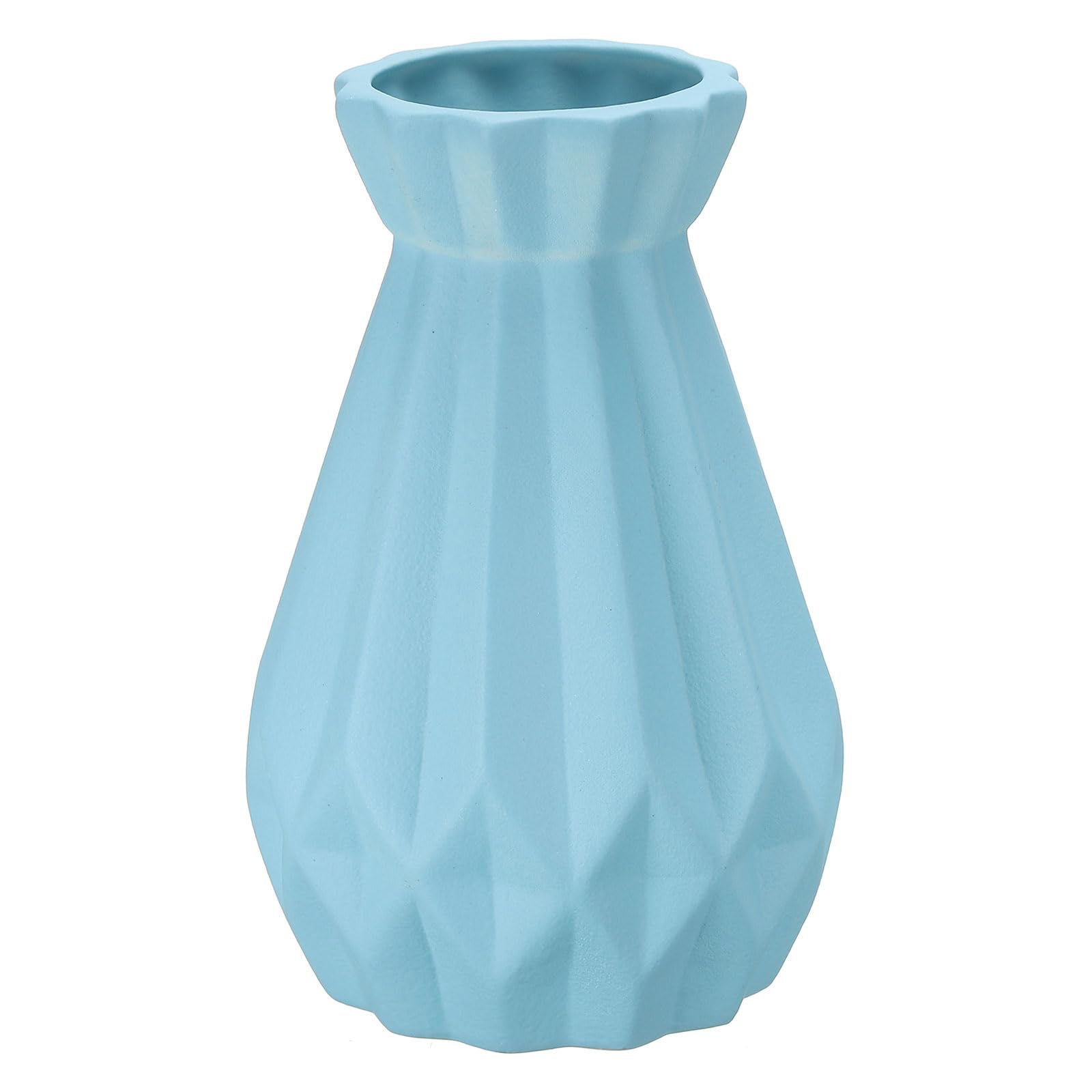 PATIKIL Flower Vase, Ceramic Vases for Flowers Minimalist Floral Vases Flower Arrangement Table Centerpieces for Home Room Decor, Blue