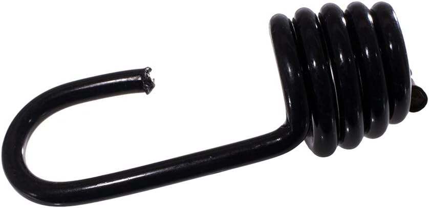 Wire Bungee Cord Hooks – Shock Cord – 10 Pack – Black Plastic Coated – For Boating, Camping, Auto, and Outdoor Uses (1/2 Inch) - - 