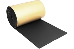 VUAOHIY Foam Rubber Sheet with Adhesive, 1/2" Thick x 12" Wide x 118" Long Closed Cell Insulation Neoprene Foam Sheet, Multi-