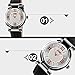 Tradekmk Women's Girls Watches Japanese-Quartz PU Leather Strap Waterproof Multi-Function Sports Watch (White)