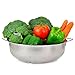 OTHERMAX 5-Quart Kitchen Stainless Steel Colander - Micro-Perforated Strainer for Fruits, Vegetables and Rice - Silver