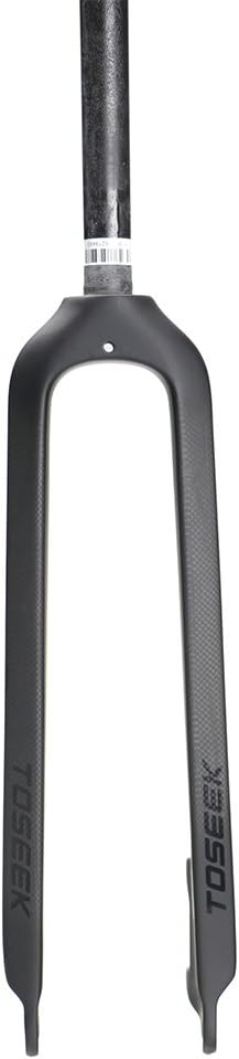 TOSEEK Carbon Fiber Front Mountain Bike Road Bike Fork Bicycle Forks Black
