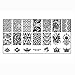 Kingfansion 10pcs Splendid Women Nail Art DIY Nail Image Plate Print Nail Art Template Stamp Stamping