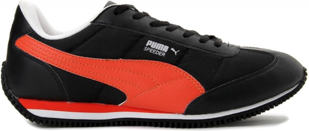puma velocity tetron ii idp black & white sneakers