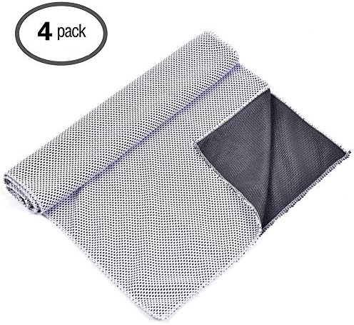 hjuns Sports Cooling Towel Breathable Ice Mesh Scarf Neck Cooler - Extra Long 12 x 40 inches