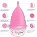 Blossom Menstrual Cup, Say No to Tampons | Get Blossom Cups for Menstrual Days| Period Cup, Reusable Menstrual Cup, Silicone Cup (Large Menstrual Cup, Pink)