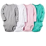 Carter's Baby Girls' 4 Pack Pointelle Bodysuits (Baby)