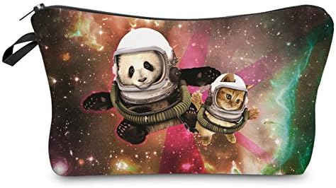 HELLATHUND Girls Boys Children Pencil Case Unicorn Stationery Pouch School Pen Pencil Organiser Funny Cute Office Make up Bag (galaxy panda)