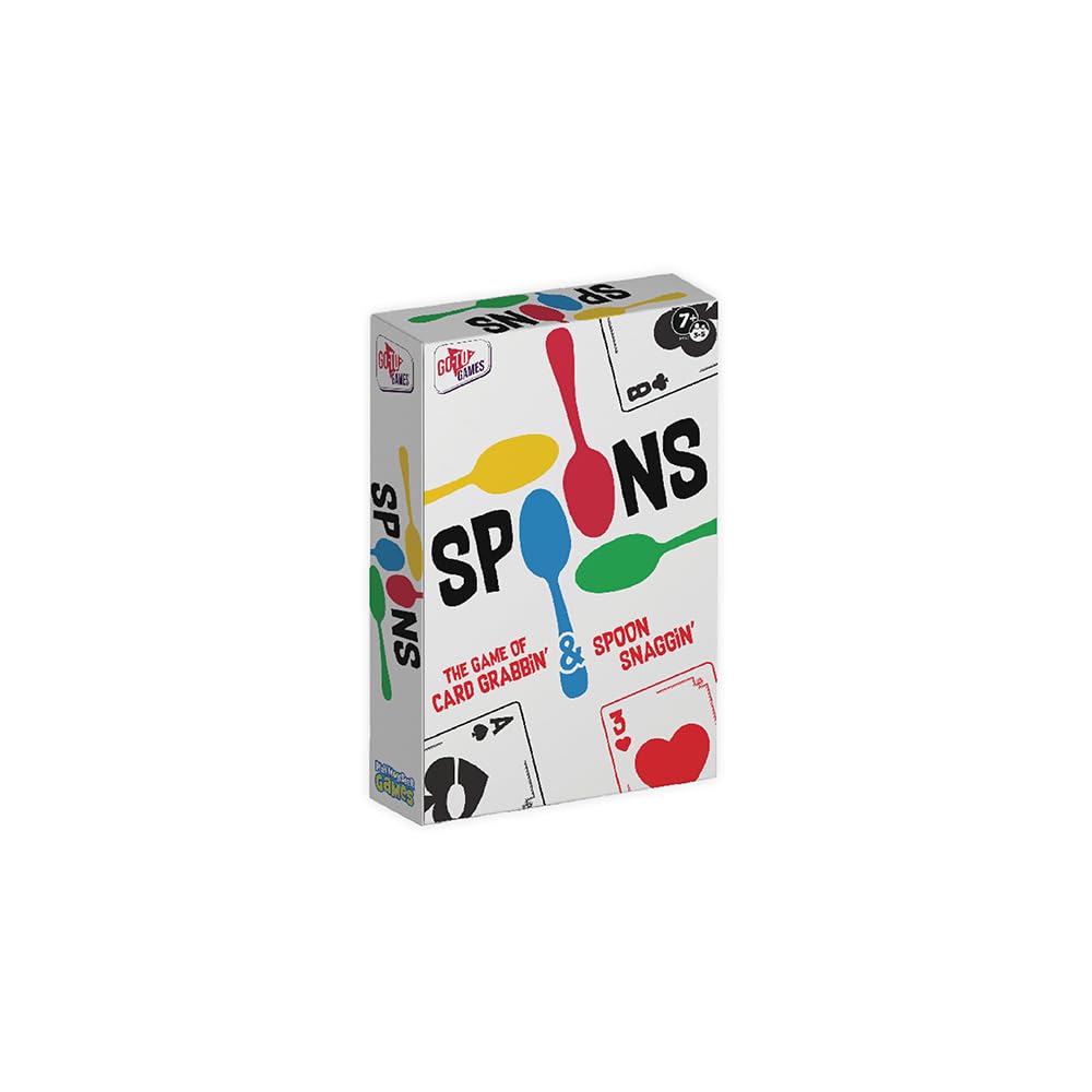 Photo 1 of Spoons Games, Card Games for Kids - Spoons Game, Deck of Cards, Fun Family Games for Kids and Adults, Playing Cards, Game Night, Travel Games, 3-5 Multi-Player Card Game, Games for Adults, Ages 7+