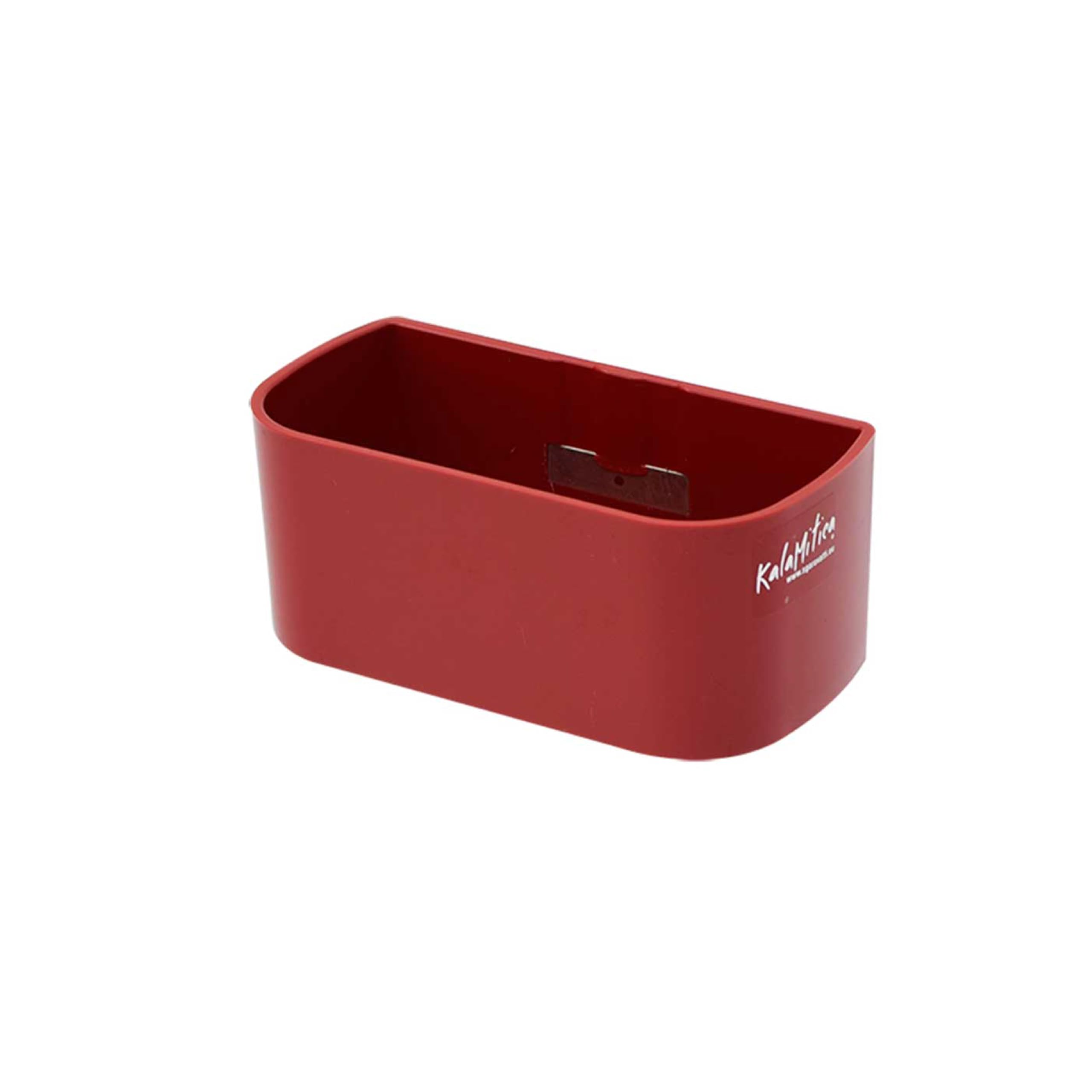 KalaMitica - Magnetic Container 13.8x6.7x5.7cm - Red - Magnetic Storage Organiser for Whiteboard, Fridge, Locker and any Metal Surface, Marker Holder, Plant Pot — image 1