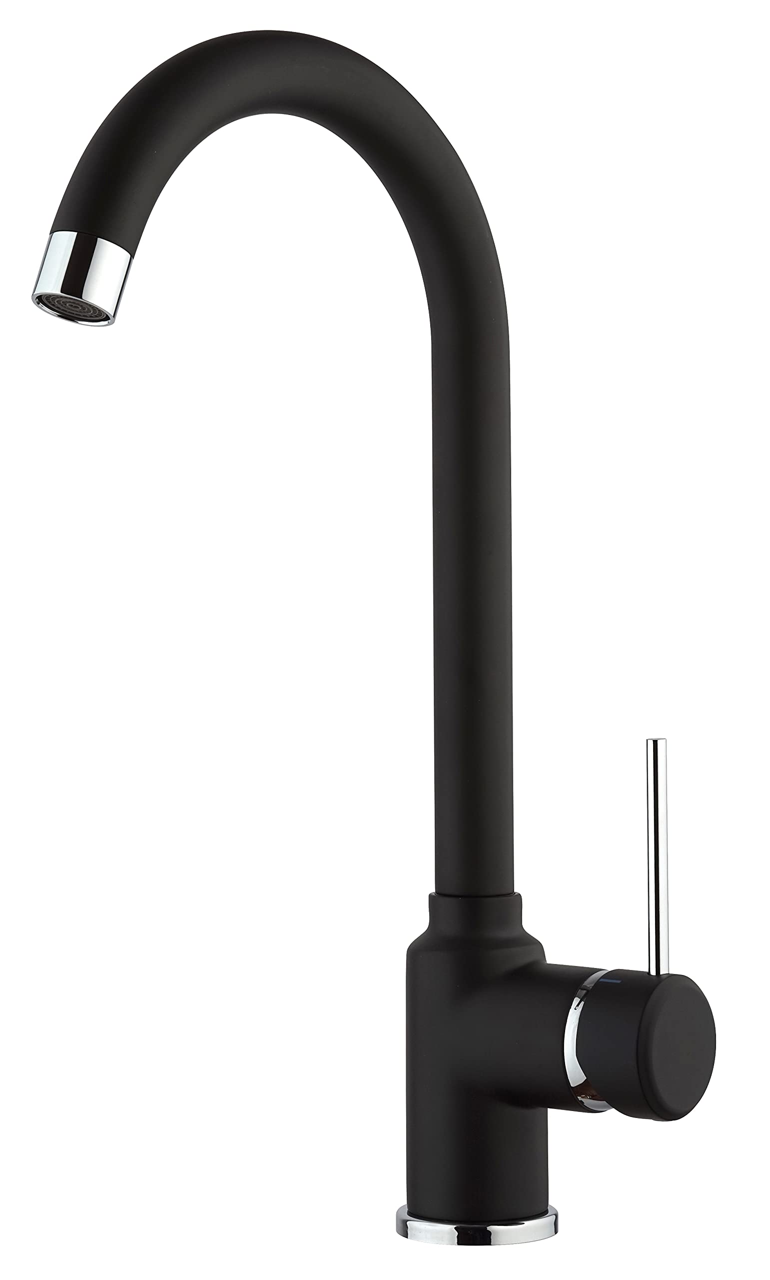 Kitchen Faucet AM10022NR - Single Lever, Single Hole - Matte Black