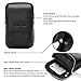 VIIGER Vertical Leather Phone Case Holster with Belt Clip Dual Zipper Pocket Belt Loop Pouch Bag Men Belt Pouch Holder Cellphone Belt Case Compatible with iPhone 12 Pro Max 8 Plus 7 Plus 6 Plus, black