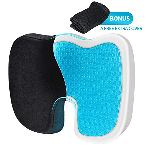Villsure Memory Foam Seat Cushion Gel Enhanced, NonSlip Orthopedic
