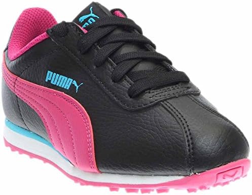 Puma - Girl's Turin Sneakers (Little Kid/Big Kid) - Black/Fuchsia