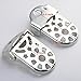 YIFAN Set of 2 Bicyle Rear Feet Pedals, Rear One Pair Stainless Steel Thicken Foot Pedal for Mountain Bike Road Bike - Silver