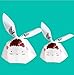 30pcs Plastic Cute Food Package Self-Adhesive Bakery Bags Cookie Bread Cake Candy Dessert Sandwich Snack Pastry and Gift Bags with Rabbit Ear for Party Favors Supplies