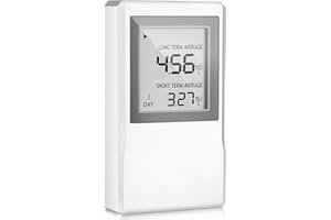 ORSONG Radon Detector for Home, Allows Short and Long Term Monitoring of Radon Levels in The Air, Dual use for Hanging and Tabletop Placement, US Version-Pci/L,Radon Detector,Home Radon (White)