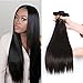 Body Wave Bundles Human Hair 3 Bundles Weave Bundles Human Hair for Black Women Mixed Length Virgin Hair Human Bundles Deals Extensions 20 22 24 Inch