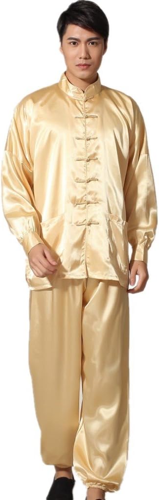 Shanghai Story Men's Chinese Wushu Suit Kung Fu Suit Solid Tai Chi Uniform
