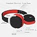 Bluetooth Headphones, Fuleadture Wireless V4.1 NFC Stereo Sport Over-Ear Headphone Headset with Pedometer Earphone, Hands-Free Calling with Mic for iPhone PC All Bluetooth-Enabled Devices - Red