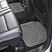 Amazon Basics 4-Piece Thick Flexible Rubber Car Floor Mat, Grey